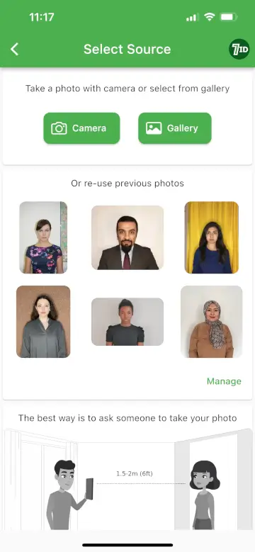 7ID App: Albanien Visa Photo Maker