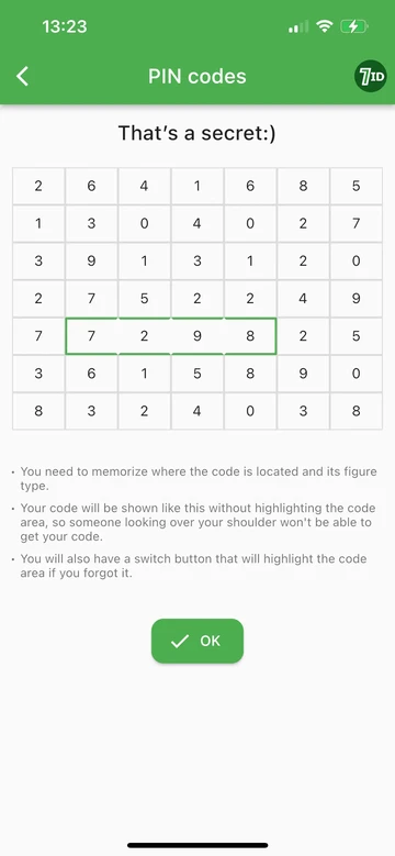 7ID: PİN kodlarınızı bir tətbiqdə təhlükəsiz saxlayın