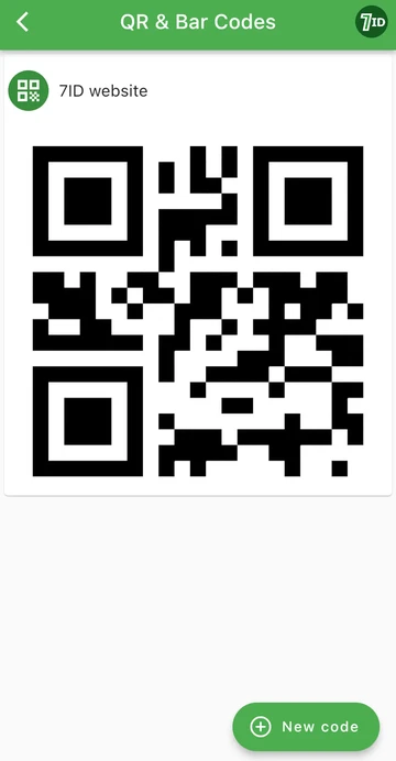 7ID app: Save QR codes on your phone