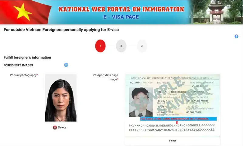 Paano Mag-attach ng Larawan sa isang Vietnam e-Visa Application?