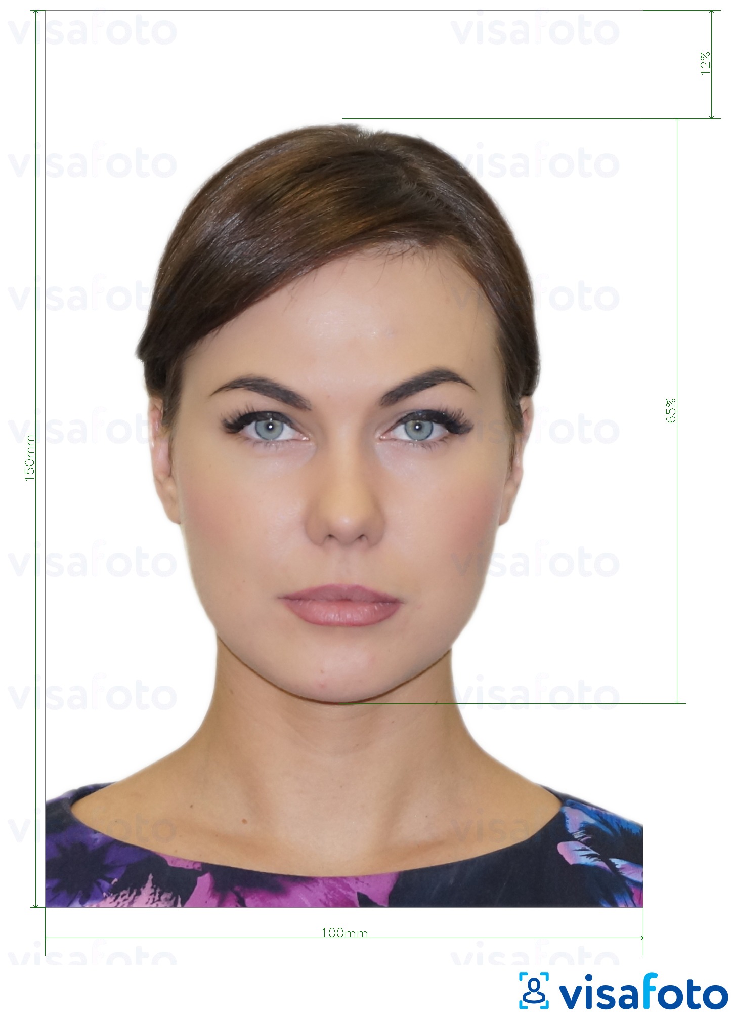 Fotobeispiel für Moldawien Ausweis (Buletin de identitate) 10x15 cm mit genauer größenangabe