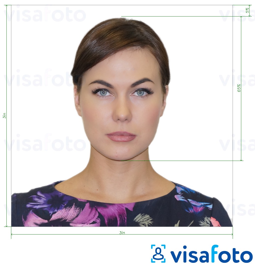 Fotobeispiel für USA CCHI ID Abzeichen 3x3 Zoll mit genauer größenangabe